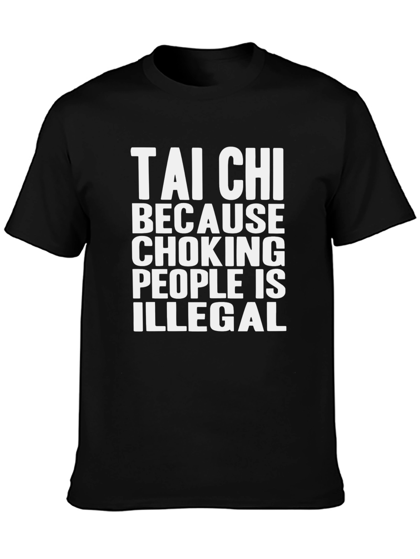 Tai Chi Choking People T-Shirt Funny Martial Arts Tee