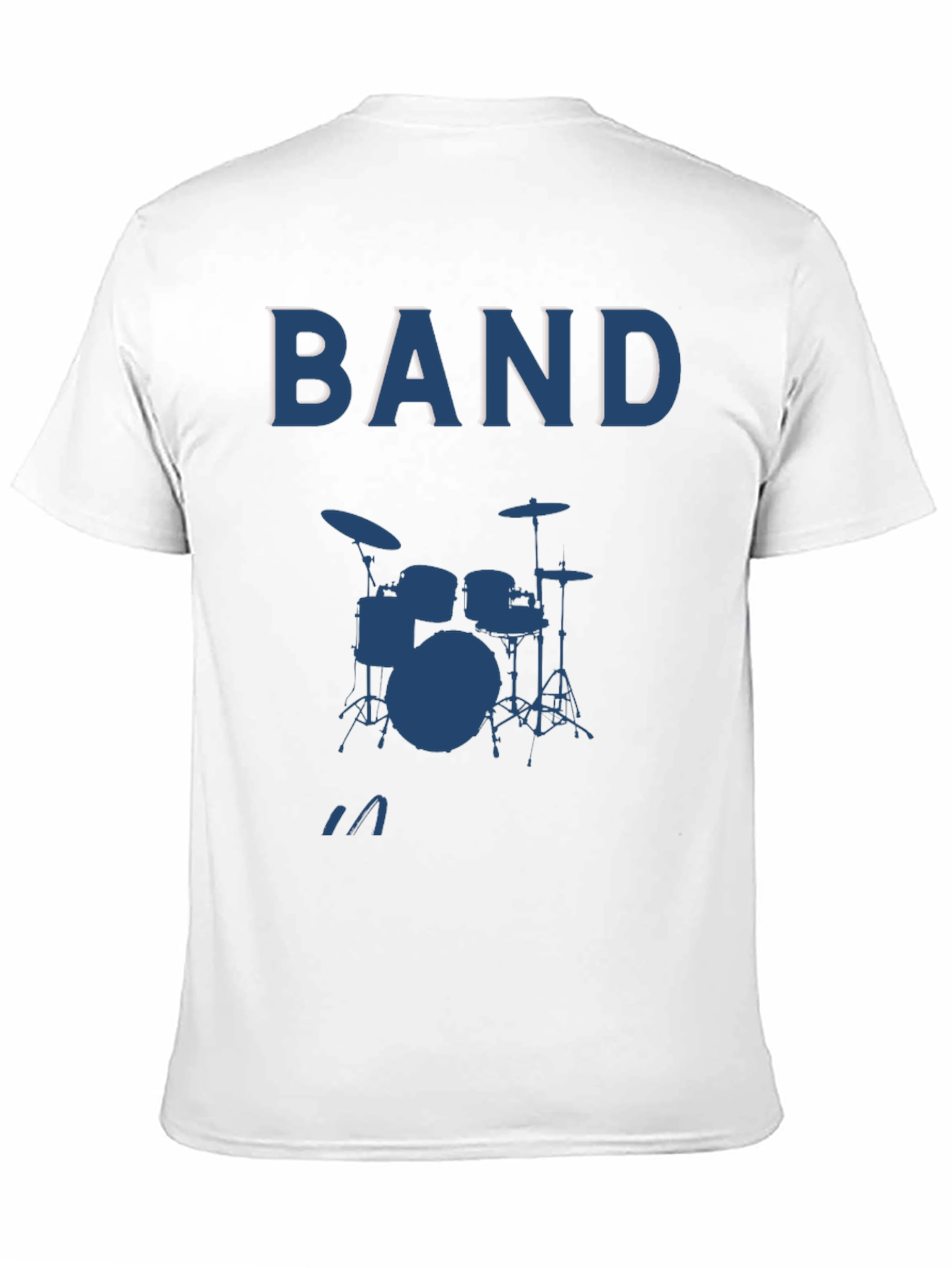 Band Drum Kit Graphic Tee - Music Lover T-Shirt