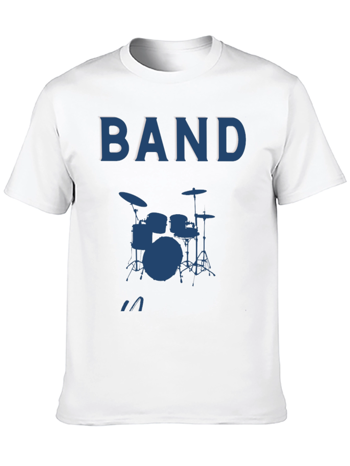 Band Drum Kit Graphic Tee - Music Lover T-Shirt