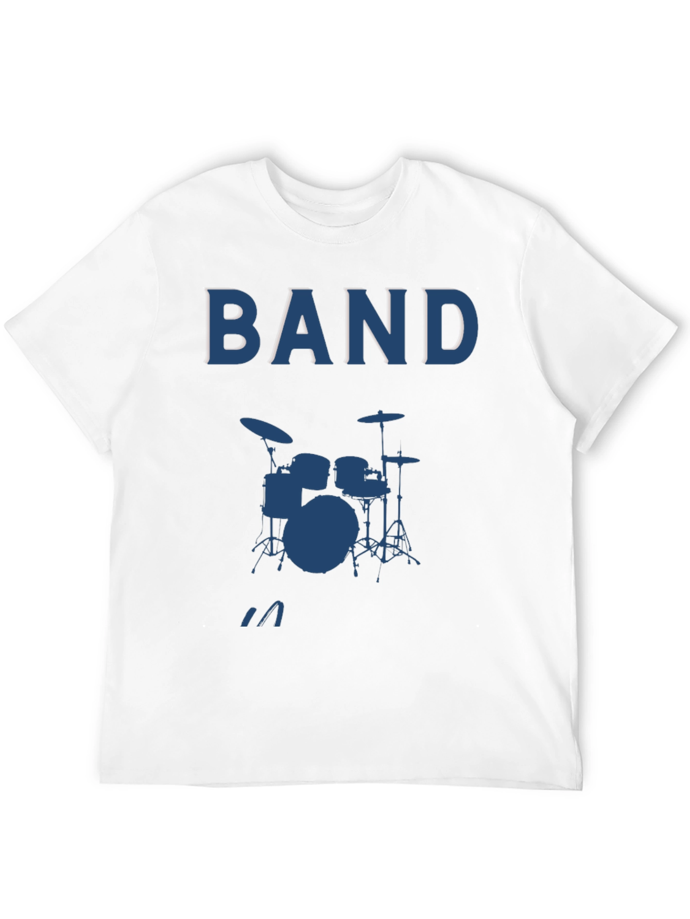 Band Drum Kit Graphic Tee - Music Lover T-Shirt