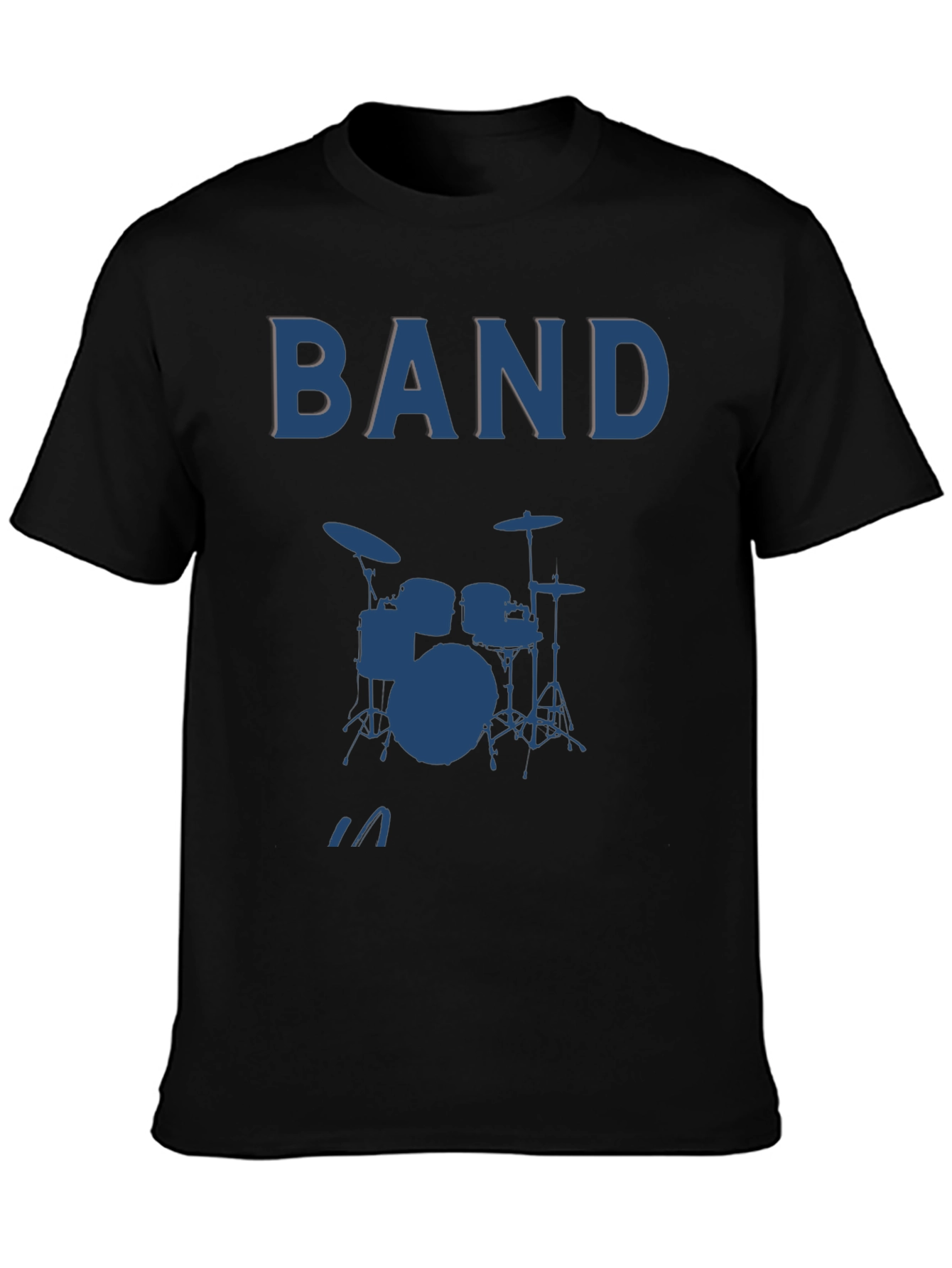 Band Drum Kit Graphic Tee - Music Lover T-Shirt