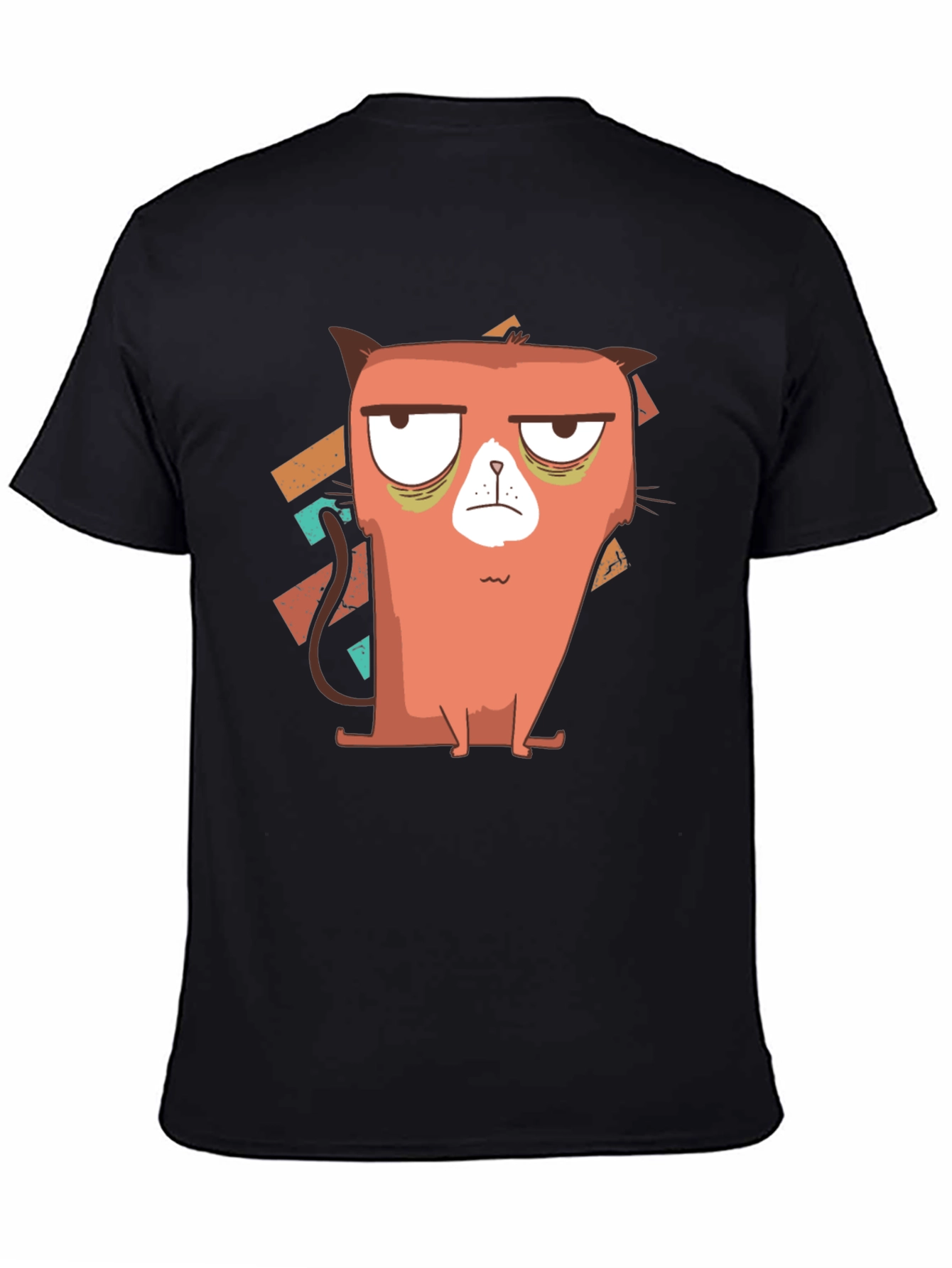 Grumpy Cat Graphic Tee - Black Cotton Blend
