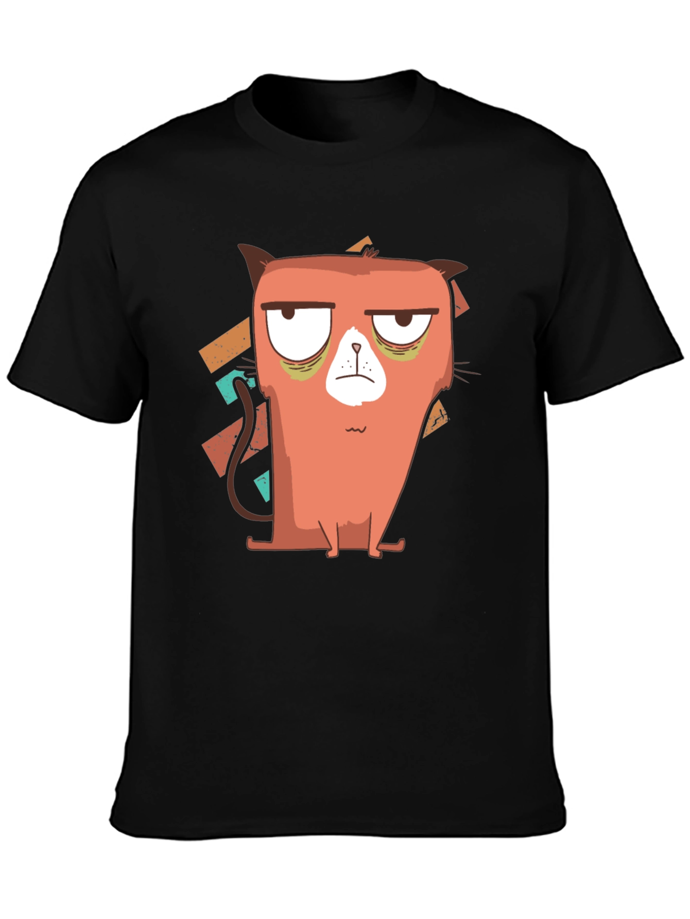 Grumpy Cat Graphic Tee - Black Cotton Blend