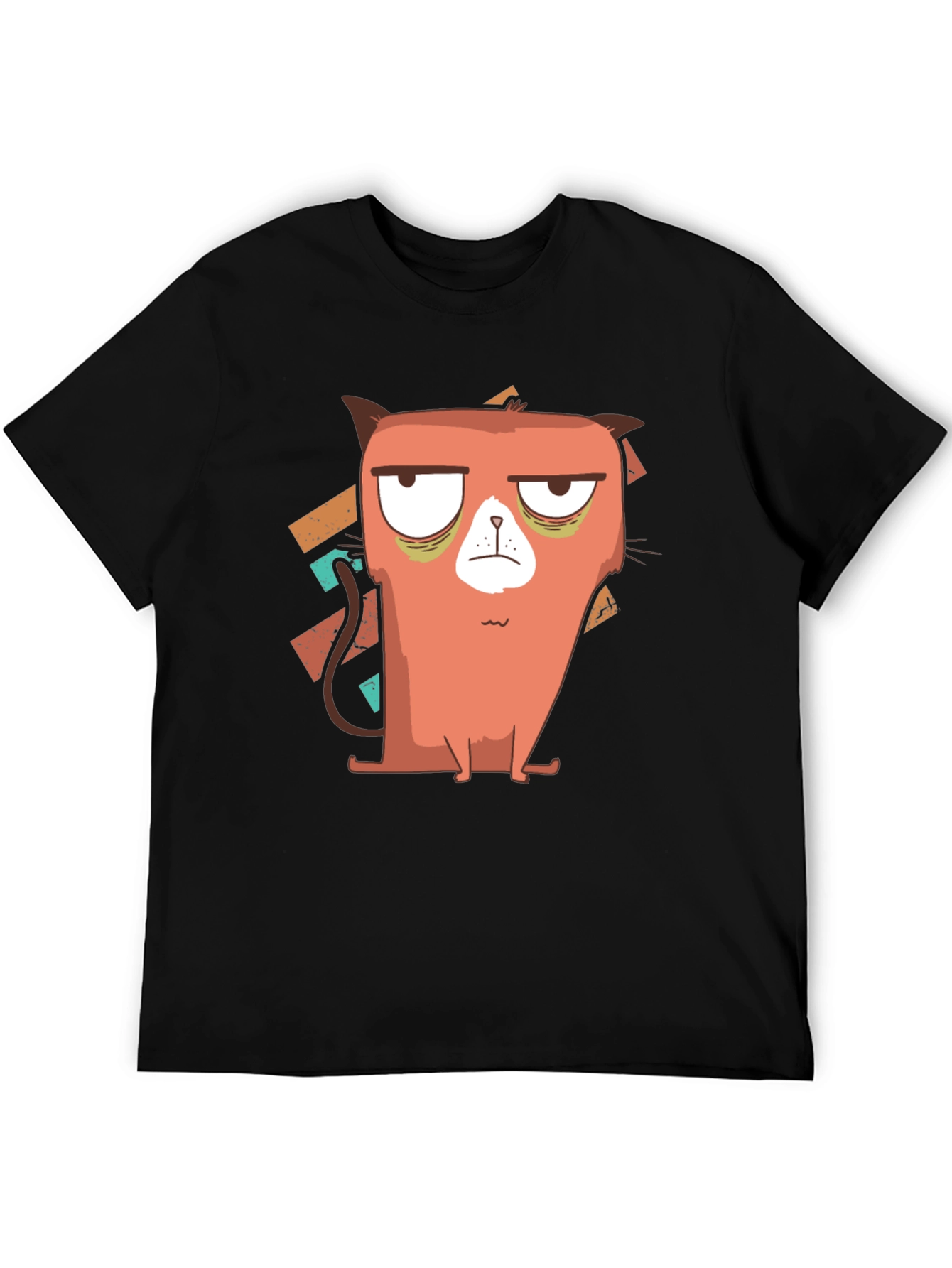 Grumpy Cat Graphic Tee - Black Cotton Blend