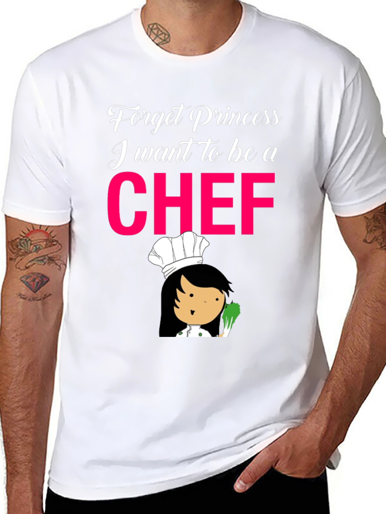 Chef T-Shirt - Forget Princess Be A Chef!