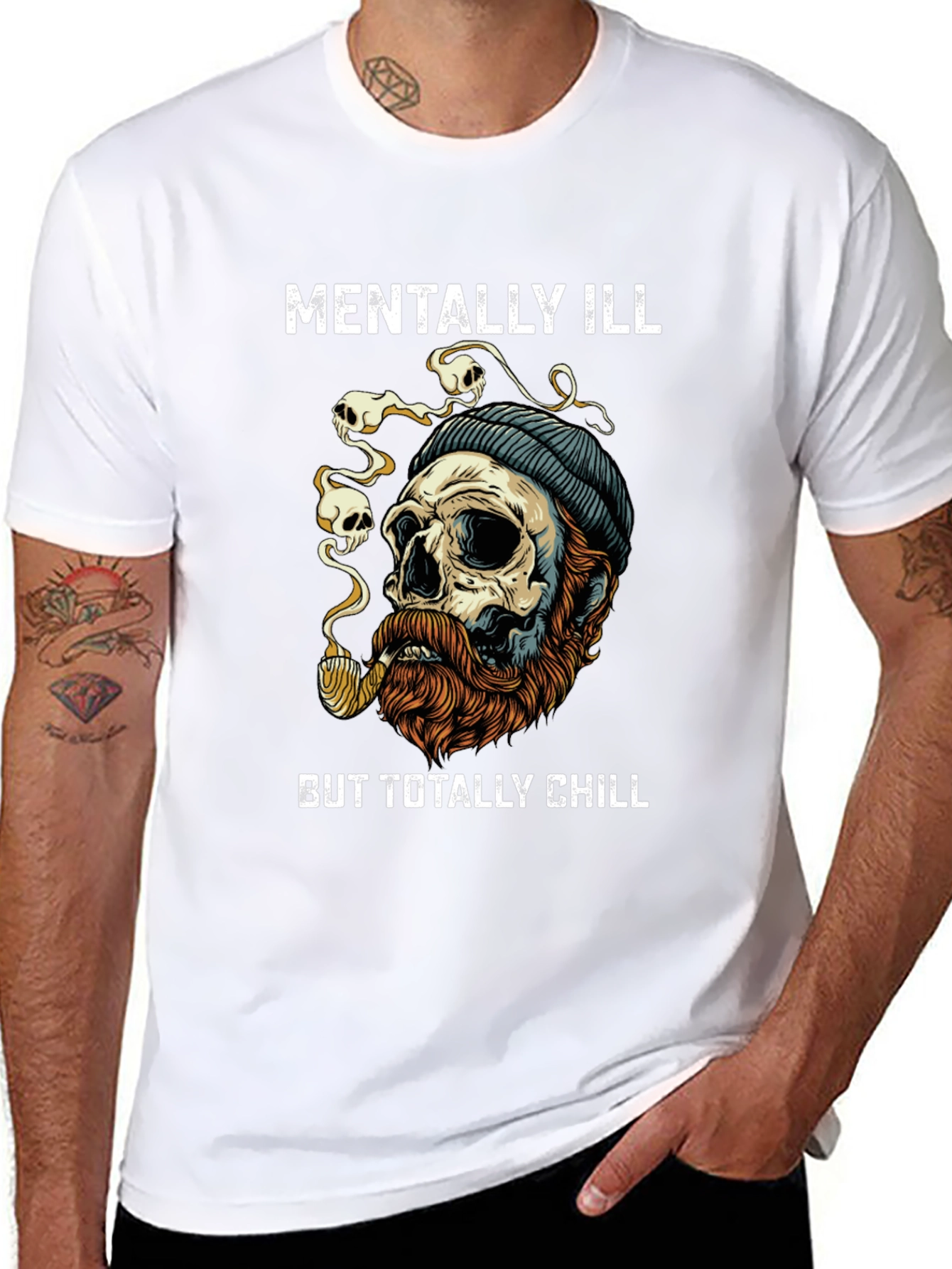 Mentally Ill But Totally Chill Graphic T-Shirt
