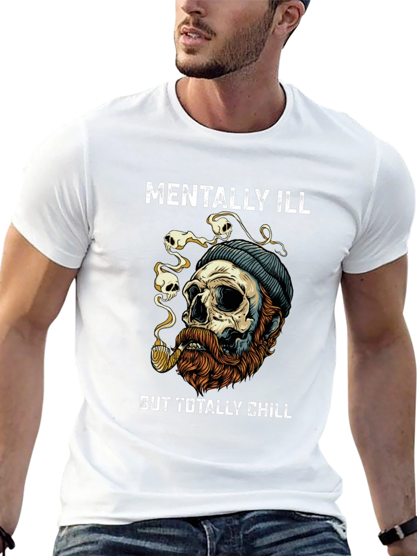 Mentally Ill But Totally Chill Graphic T-Shirt
