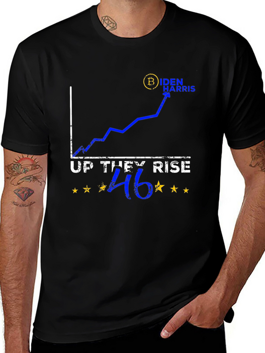 Up They Rise 46 Biden Harris Political T-Shirt