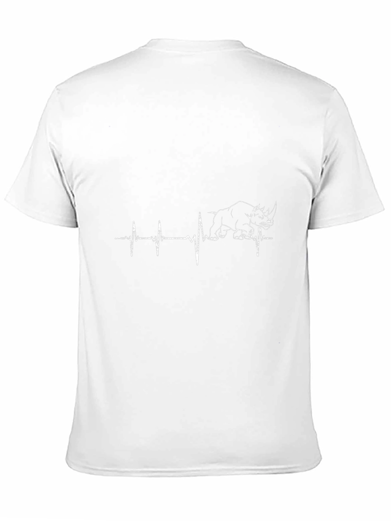 Rhinoceros Heartbeat Graphic Tee