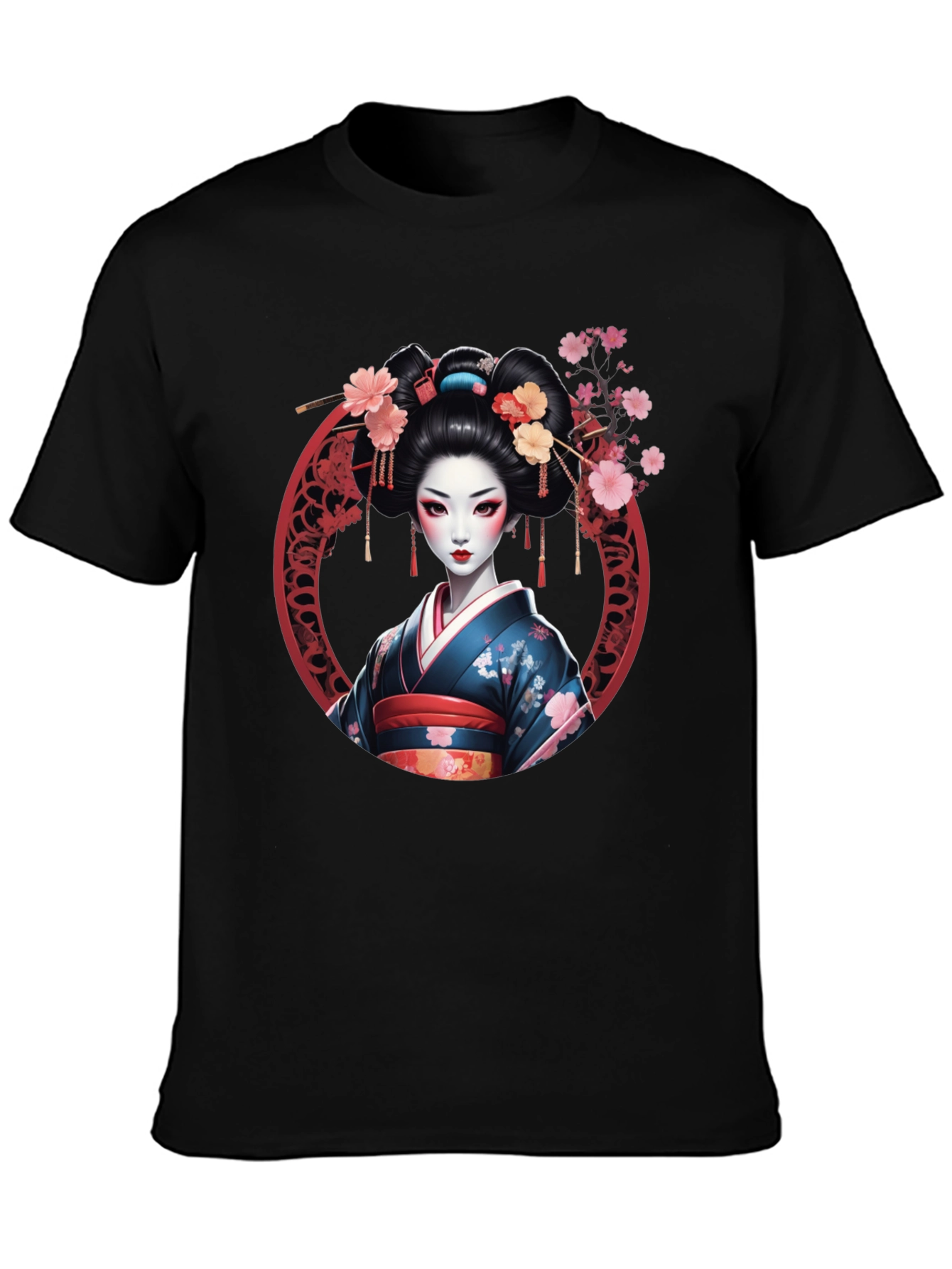 Geisha Art T-Shirt - Stylish Graphic Tee