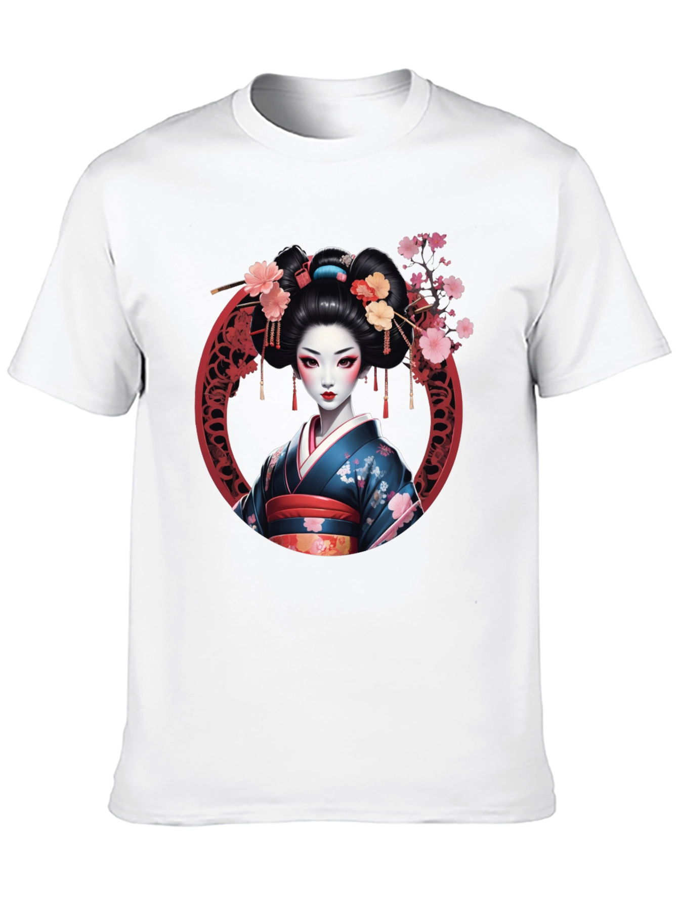 Geisha Art T-Shirt - Stylish Graphic Tee