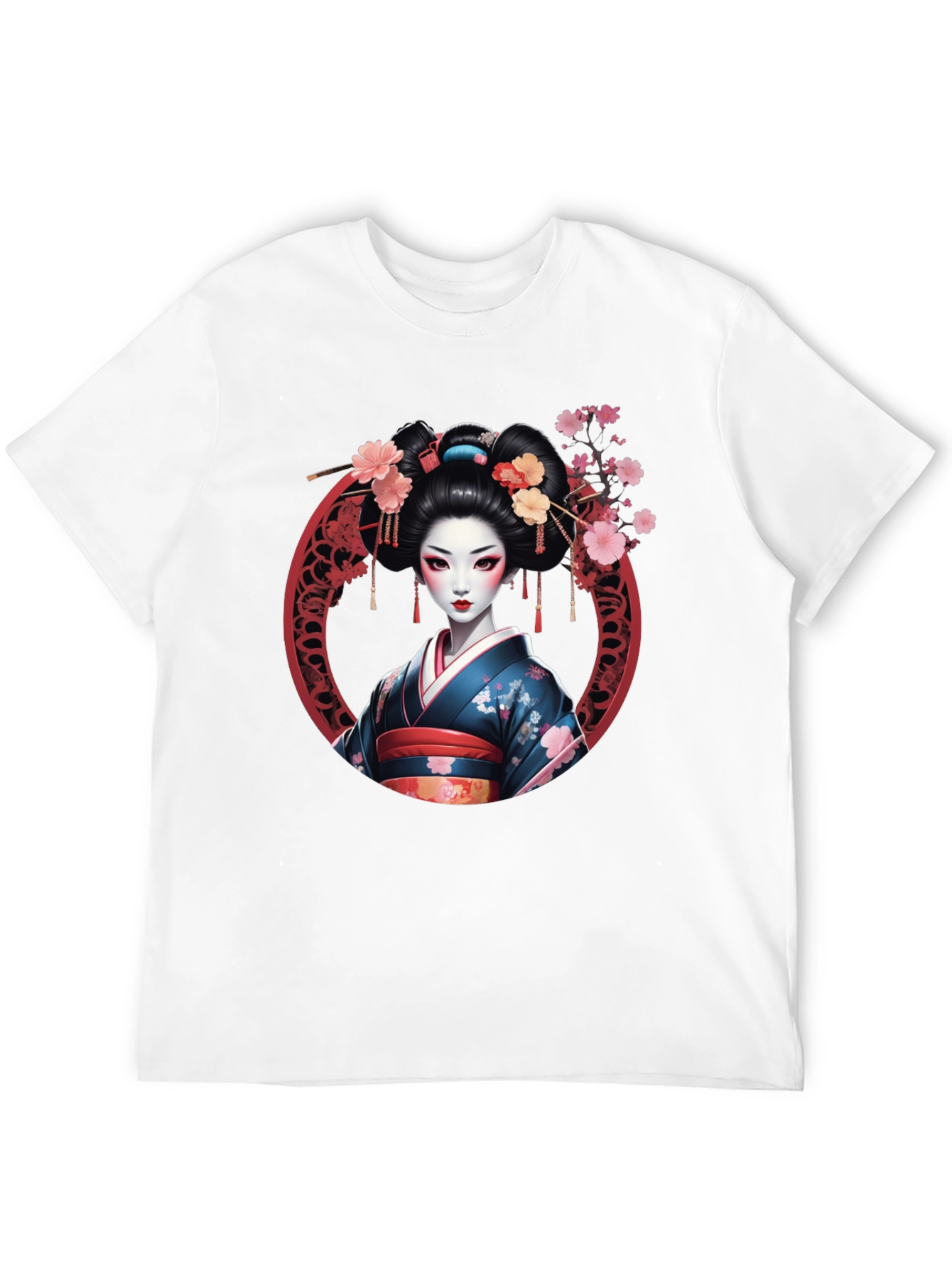 Geisha Art T-Shirt - Stylish Graphic Tee