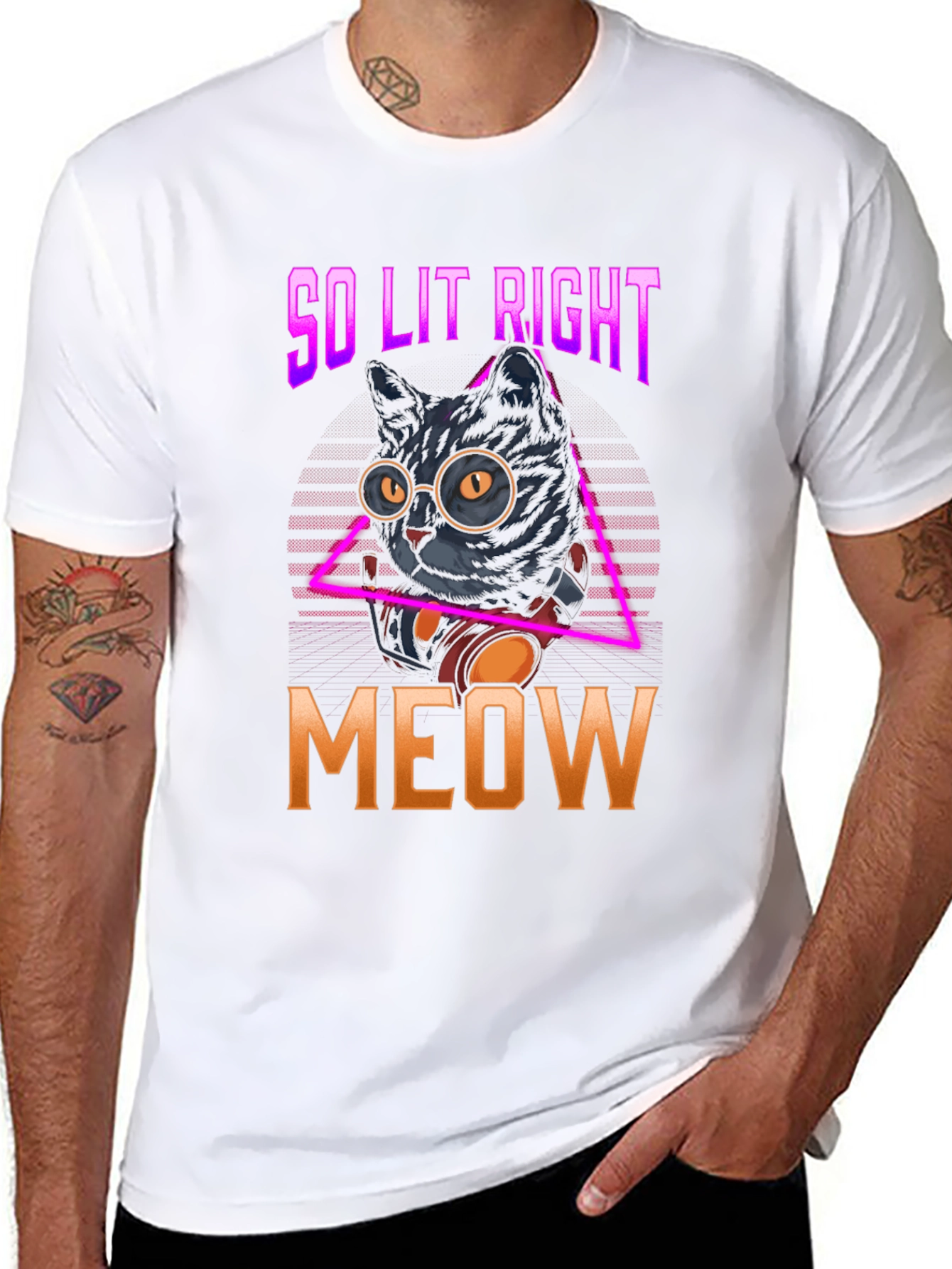 So Lit Right Meow Black Cat T-Shirt
