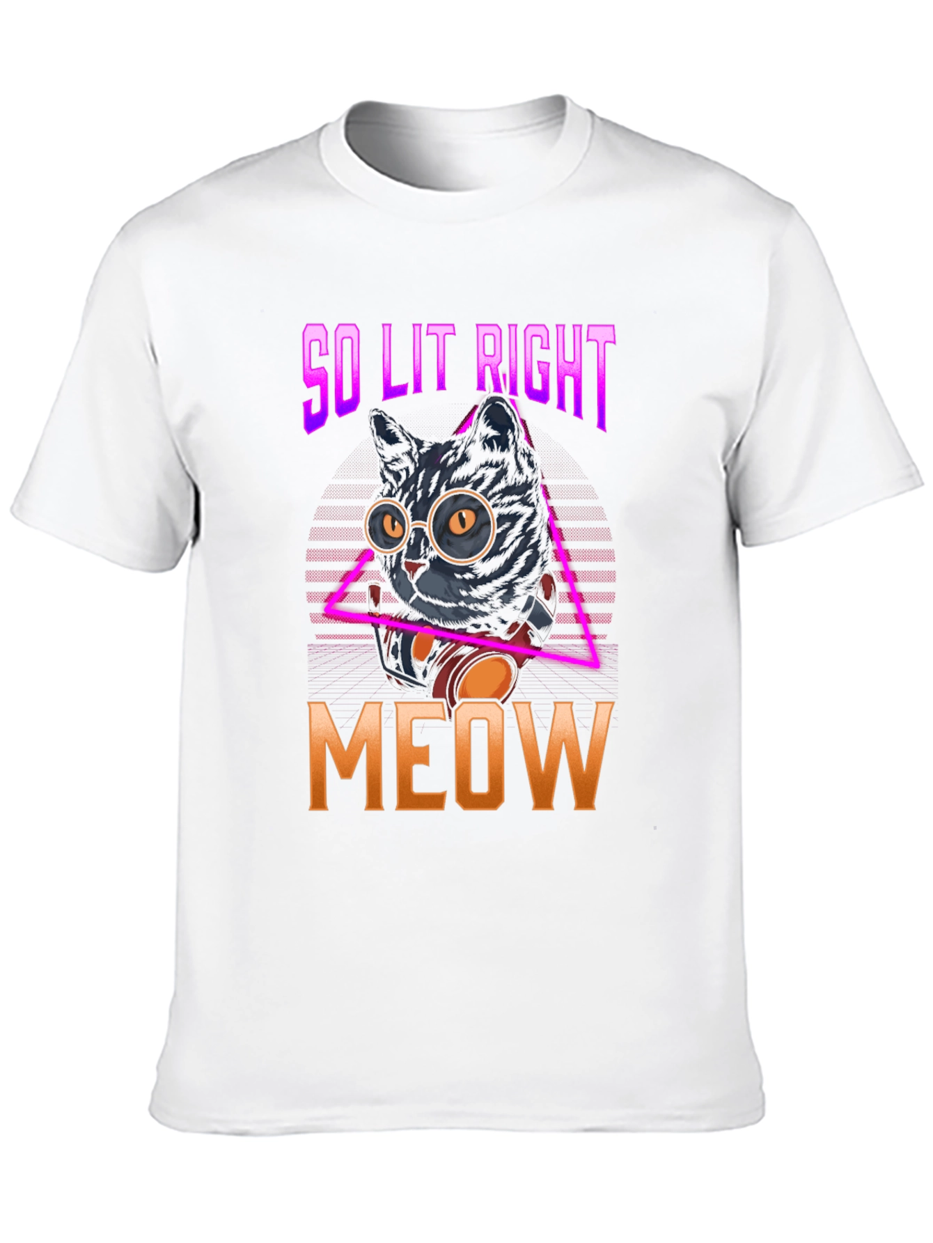 So Lit Right Meow Black Cat T-Shirt