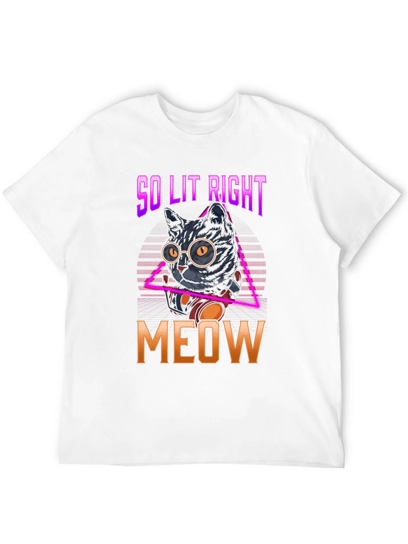 So Lit Right Meow Black Cat T-Shirt