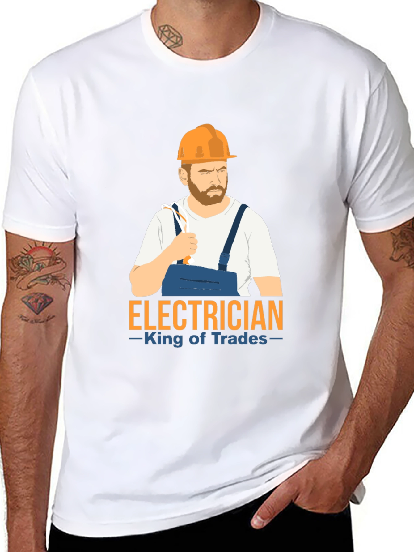 Electrician King of Trades Graphic Tee