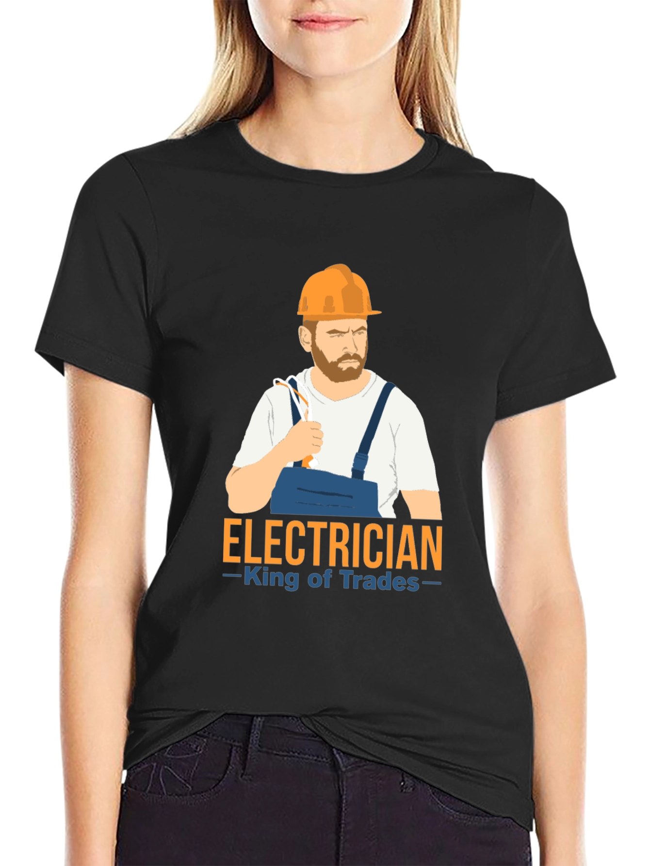 Electrician King of Trades Graphic Tee