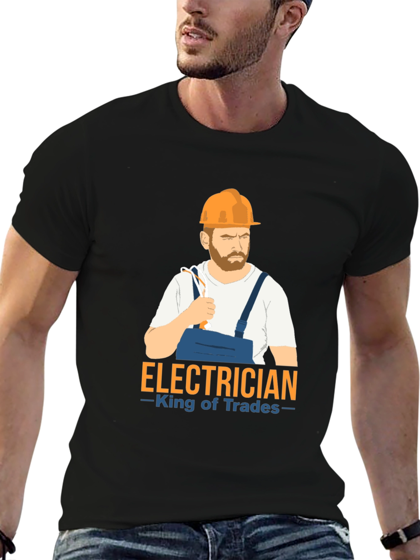 Electrician King of Trades Graphic Tee