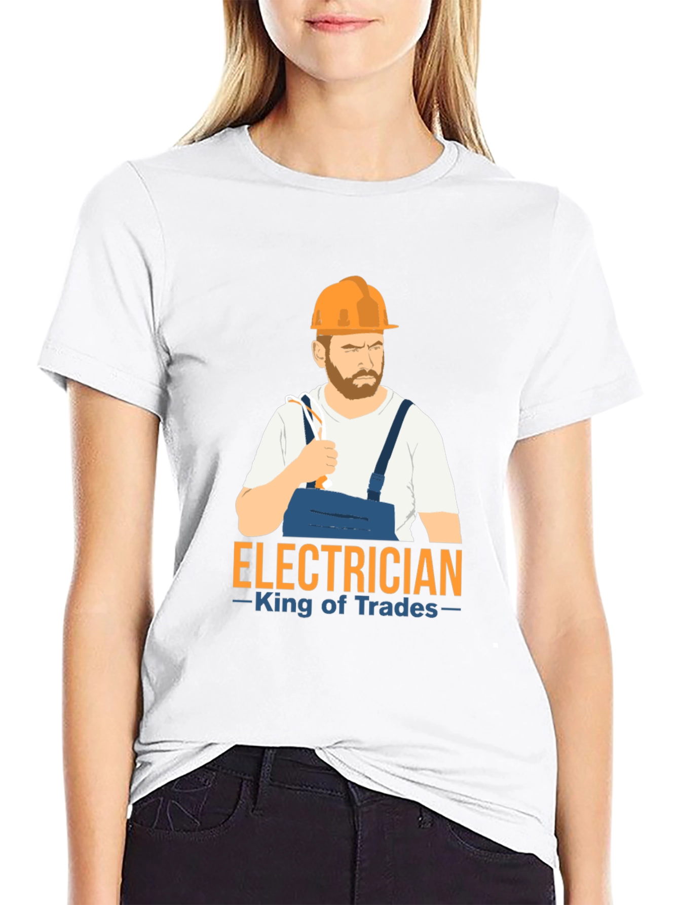 Electrician King of Trades Graphic Tee