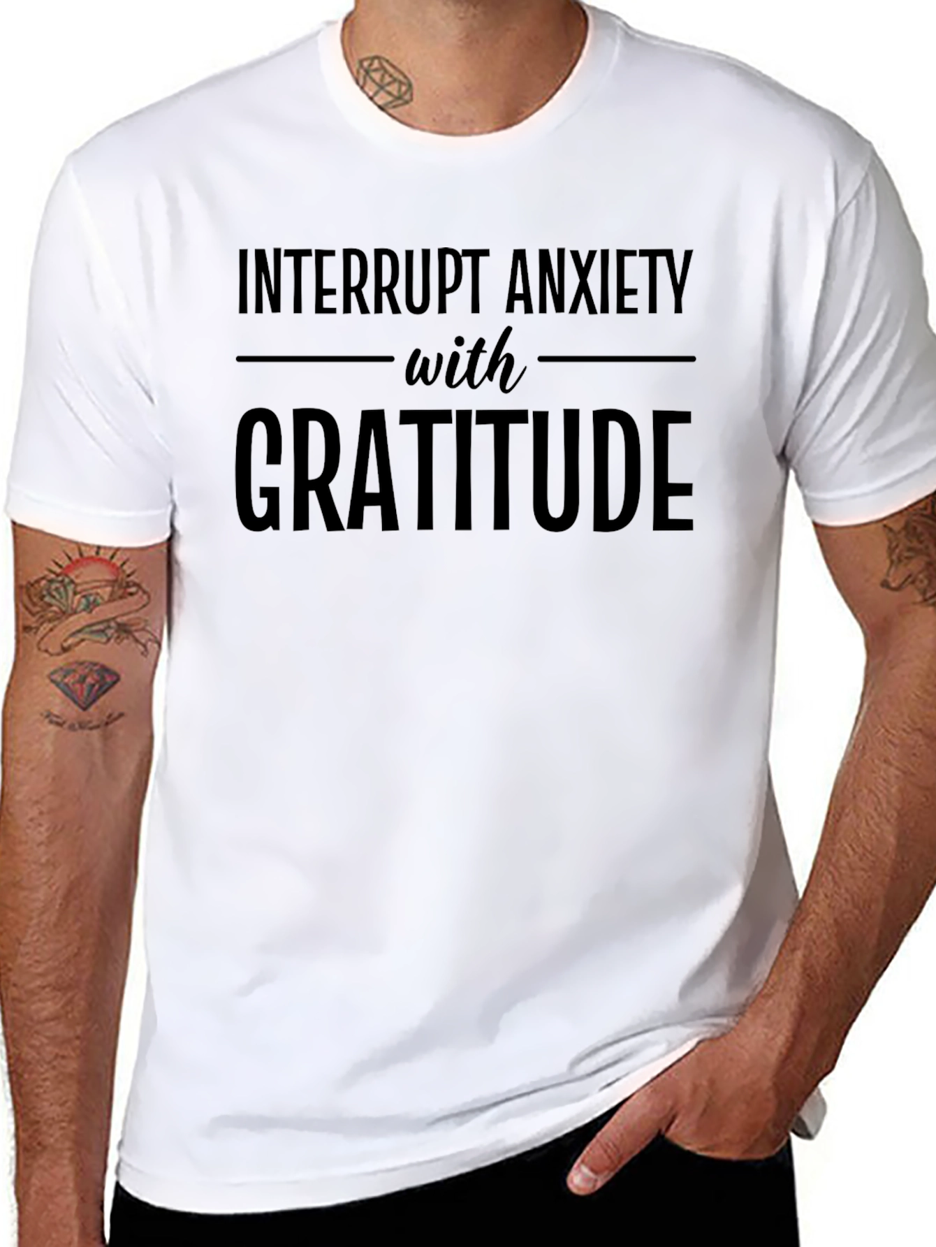 Interrupt Anxiety with Gratitude T-Shirt