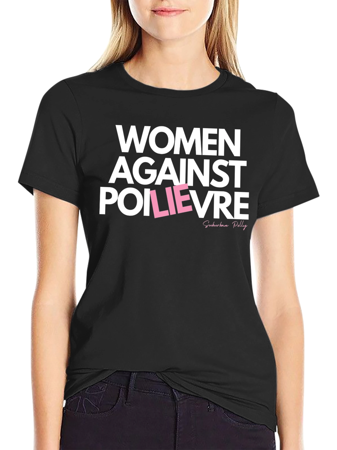 Women Against Poilievre Black T-Shirt