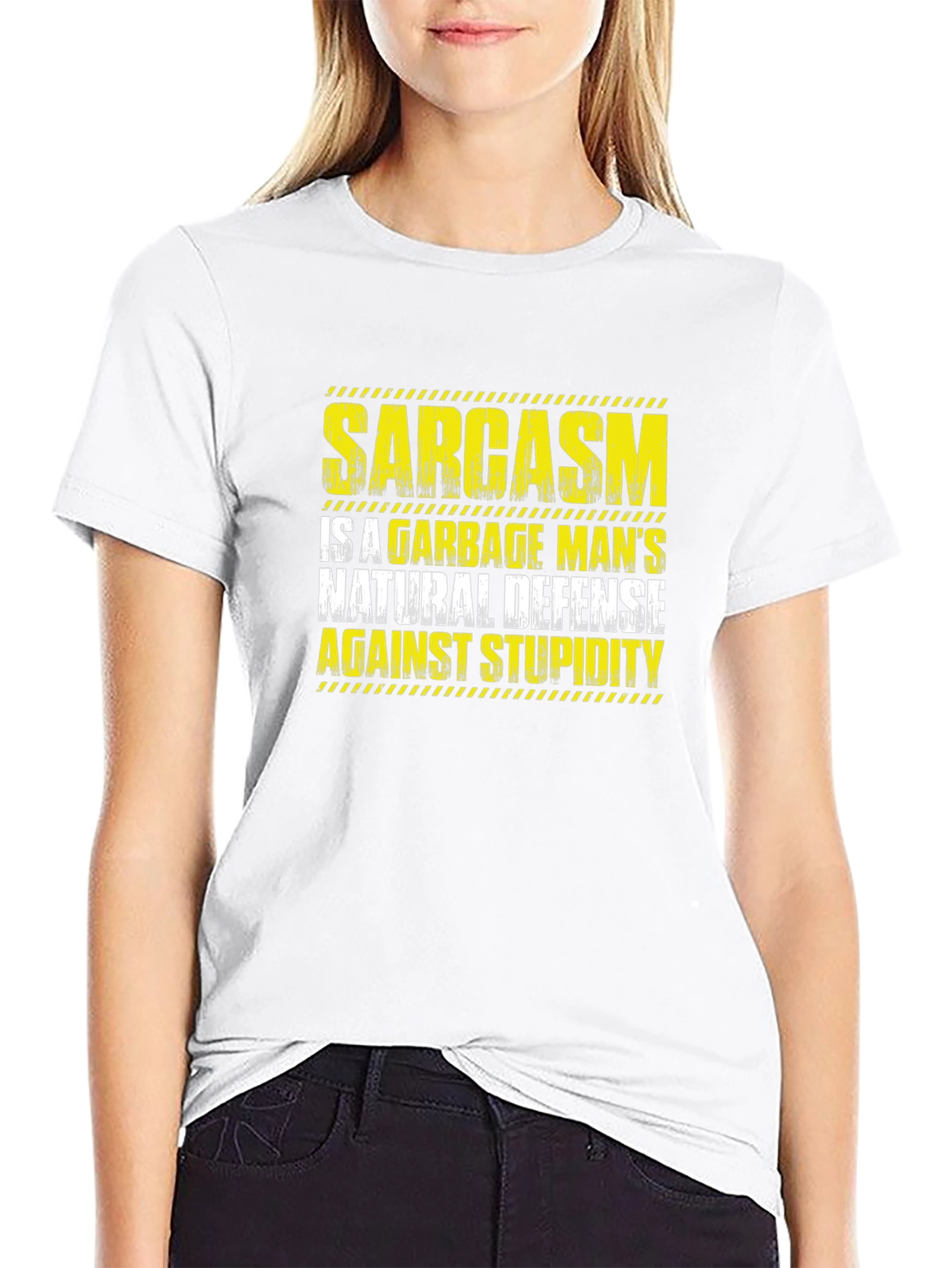Sarcasm Garbage Mans Natural Defense T-Shirt