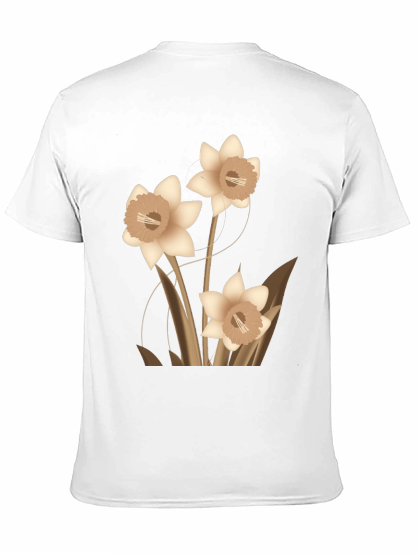 Floral Graphic Tee - Black Casual T-Shirt