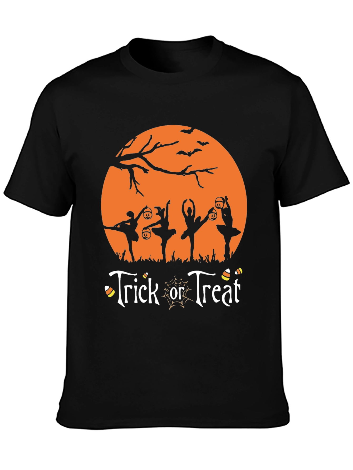Halloween Ballerina Trick or Treat Graphic Tee