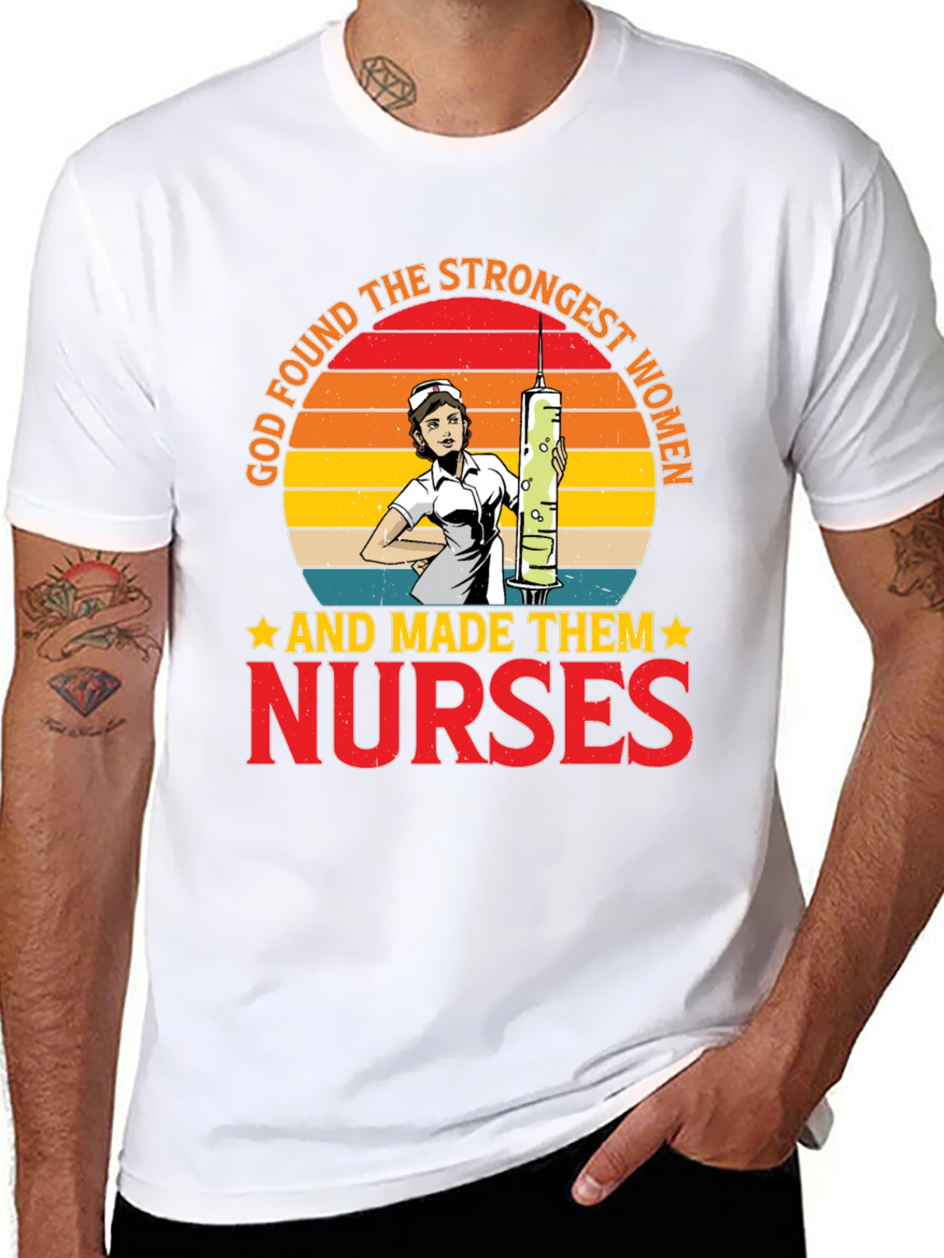 Strongest Women Nurses T-Shirt Graphic Tee