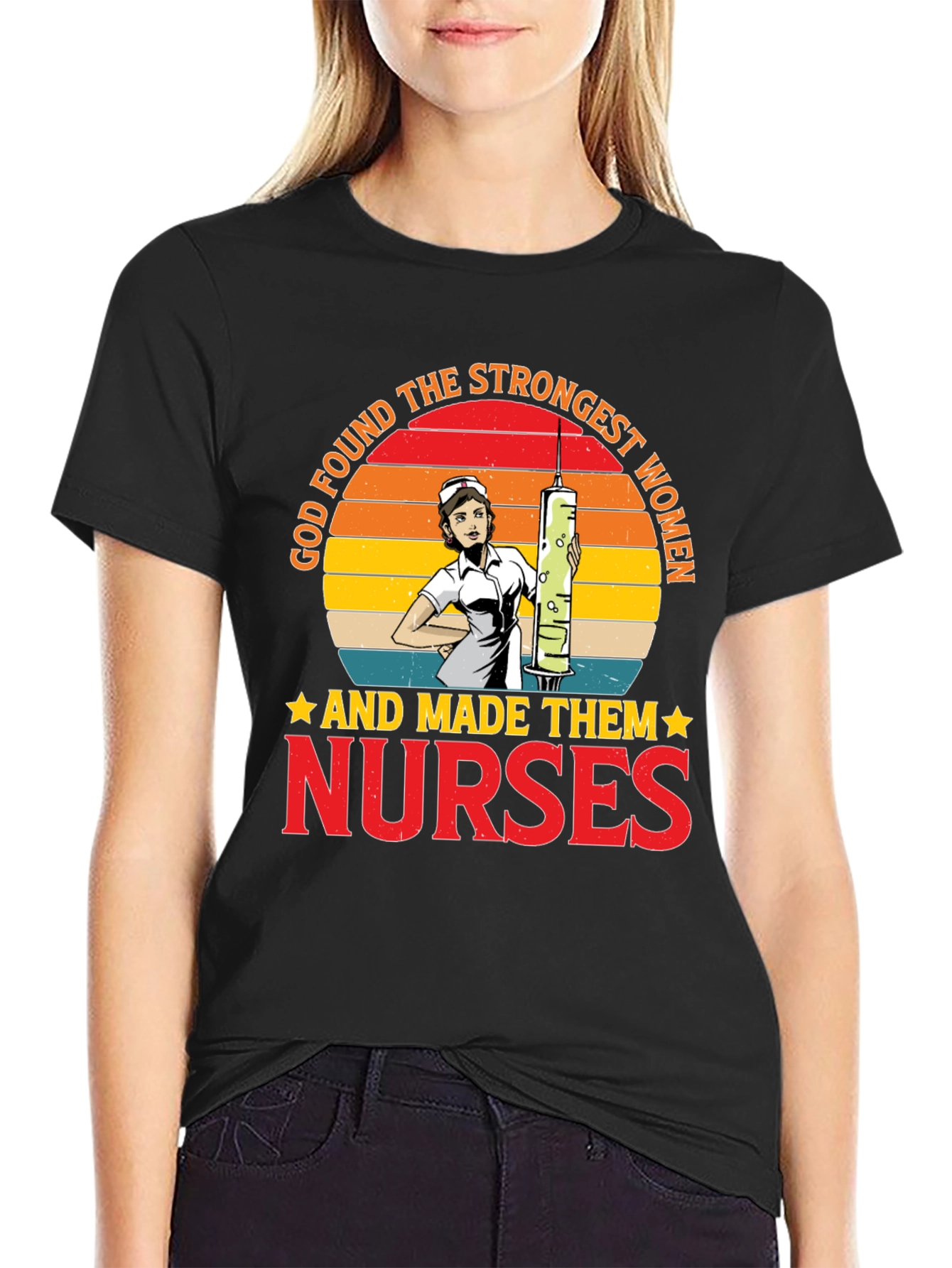 Strongest Women Nurses T-Shirt Graphic Tee