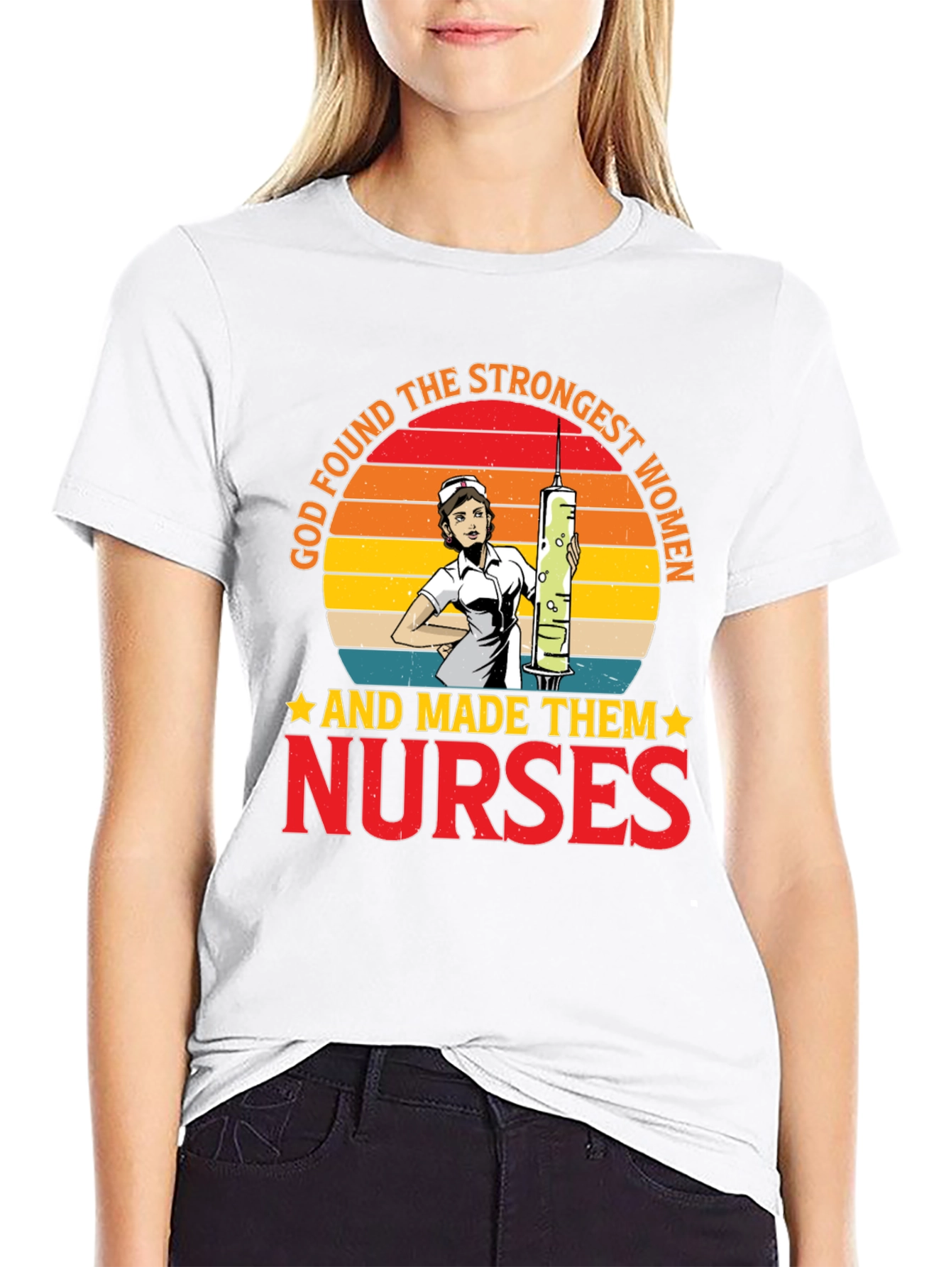 Strongest Women Nurses T-Shirt Graphic Tee