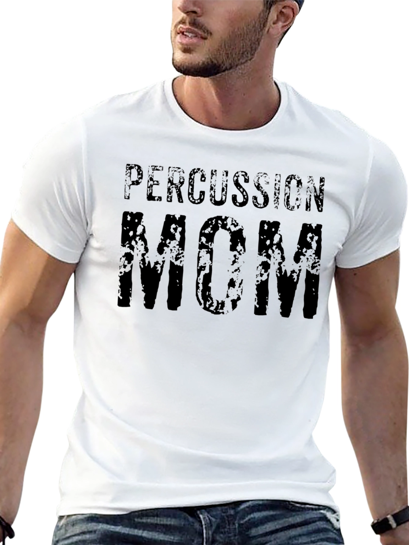 Percussion Mom Black Graphic T-Shirt