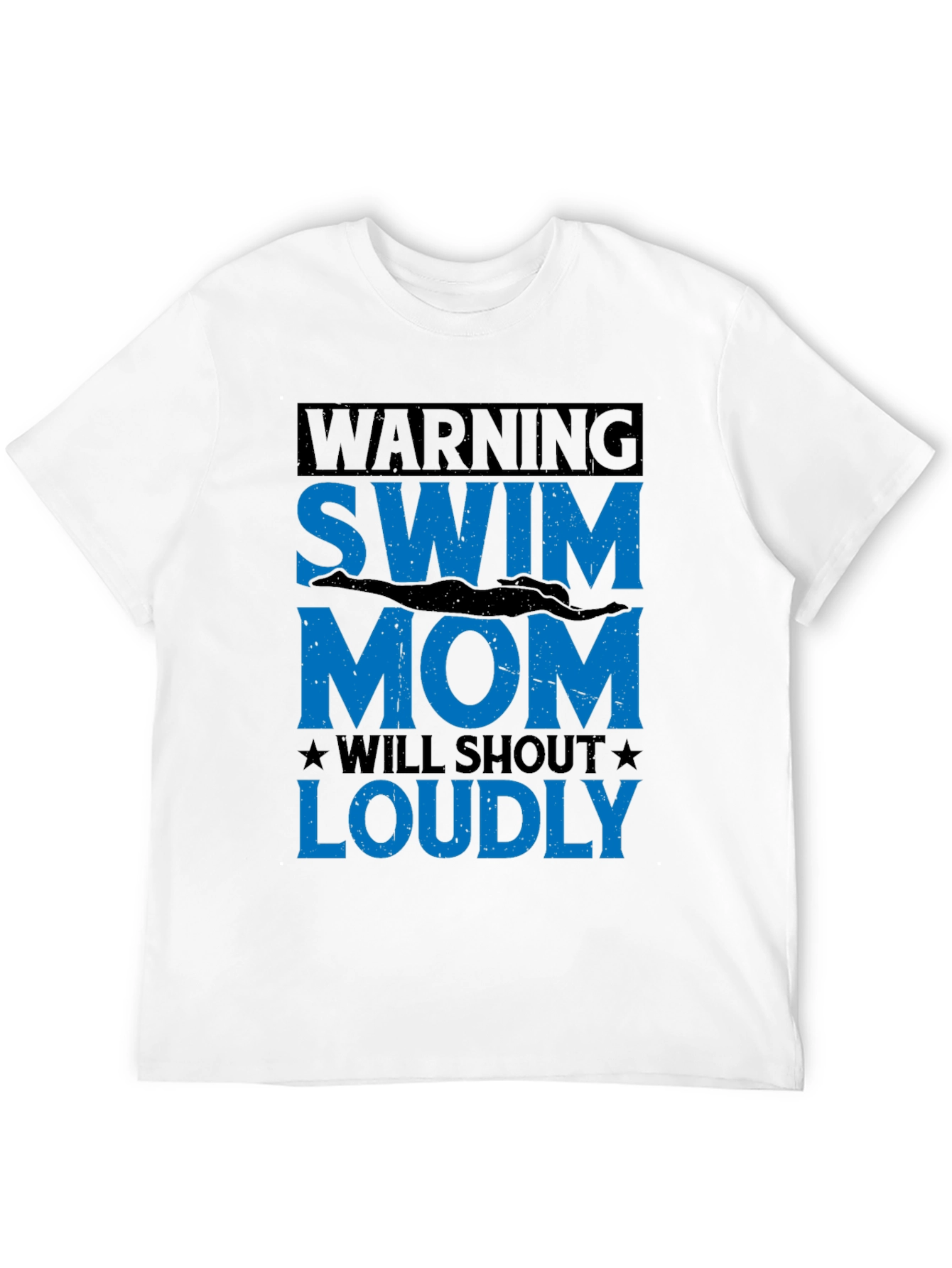 Swim Mom Warning T-Shirt - Loud Support!