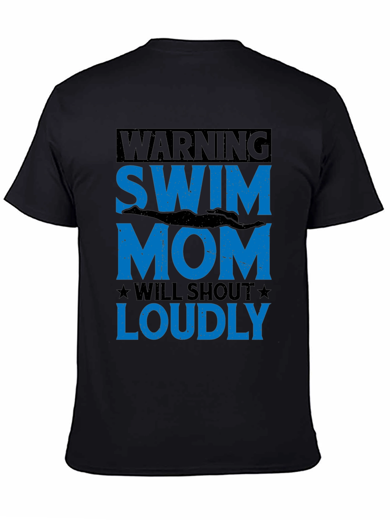 Swim Mom Warning T-Shirt - Loud Support!