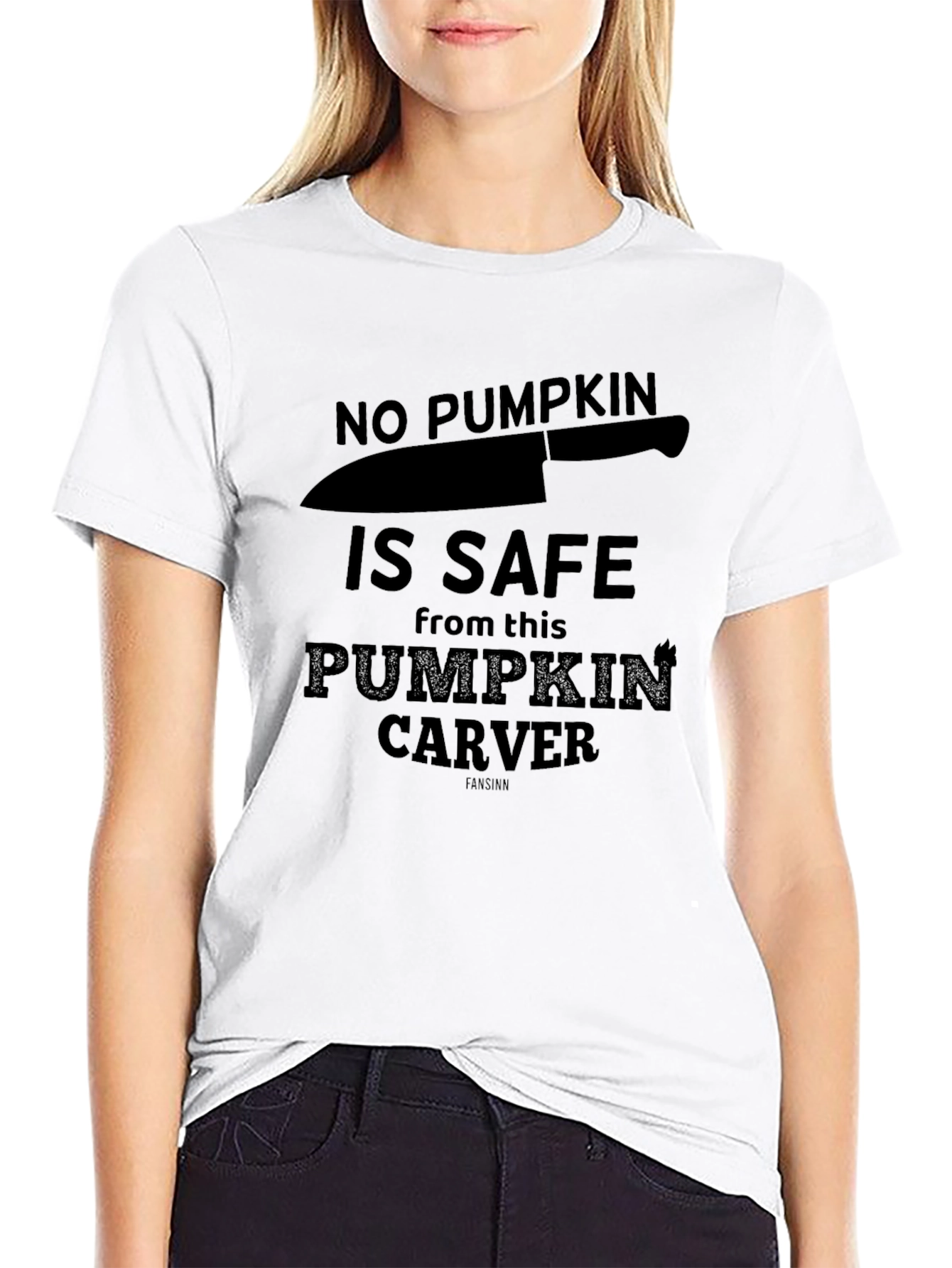Pumpkin Carver T-Shirt - Halloween Knife Tee