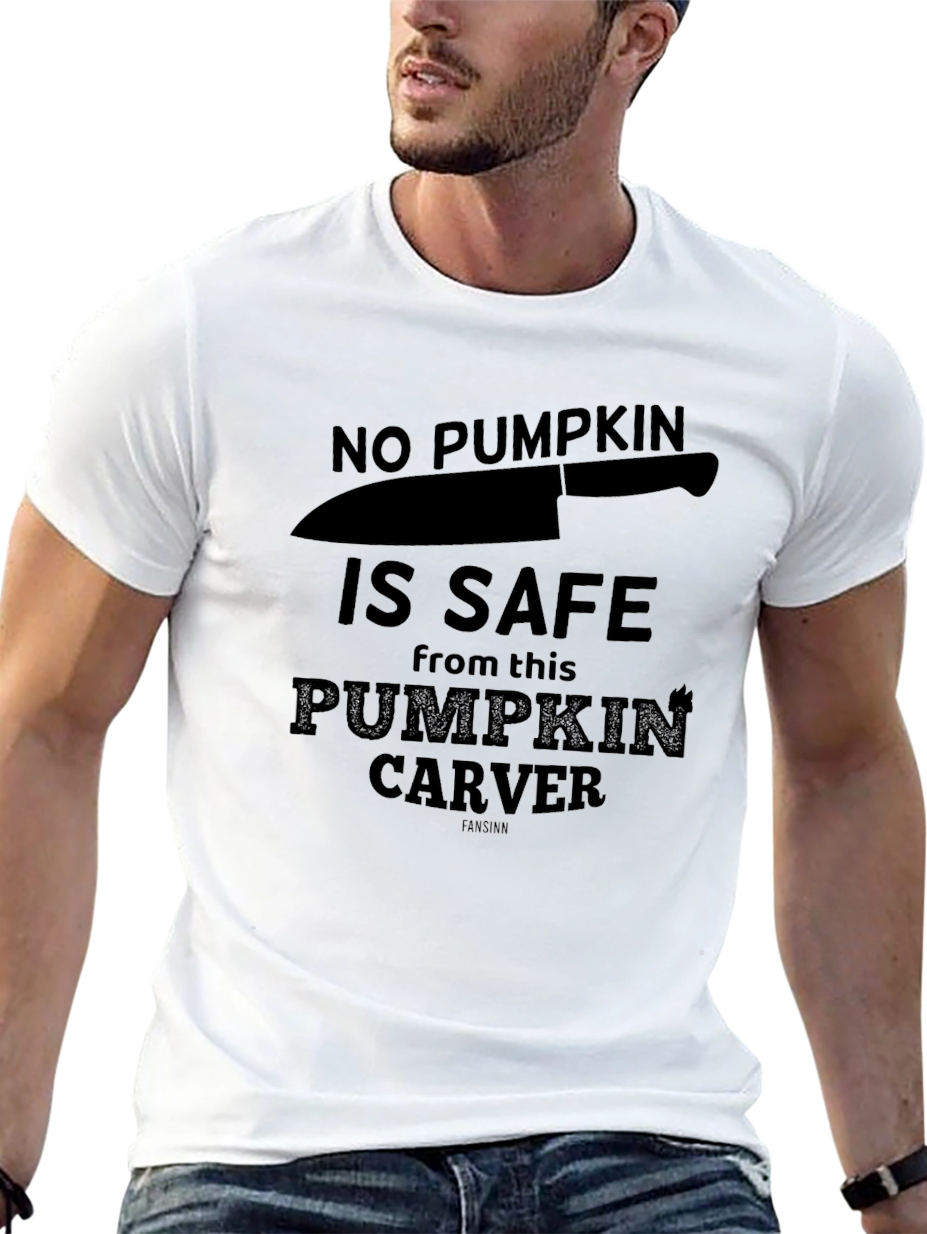 Pumpkin Carver T-Shirt - Halloween Knife Tee