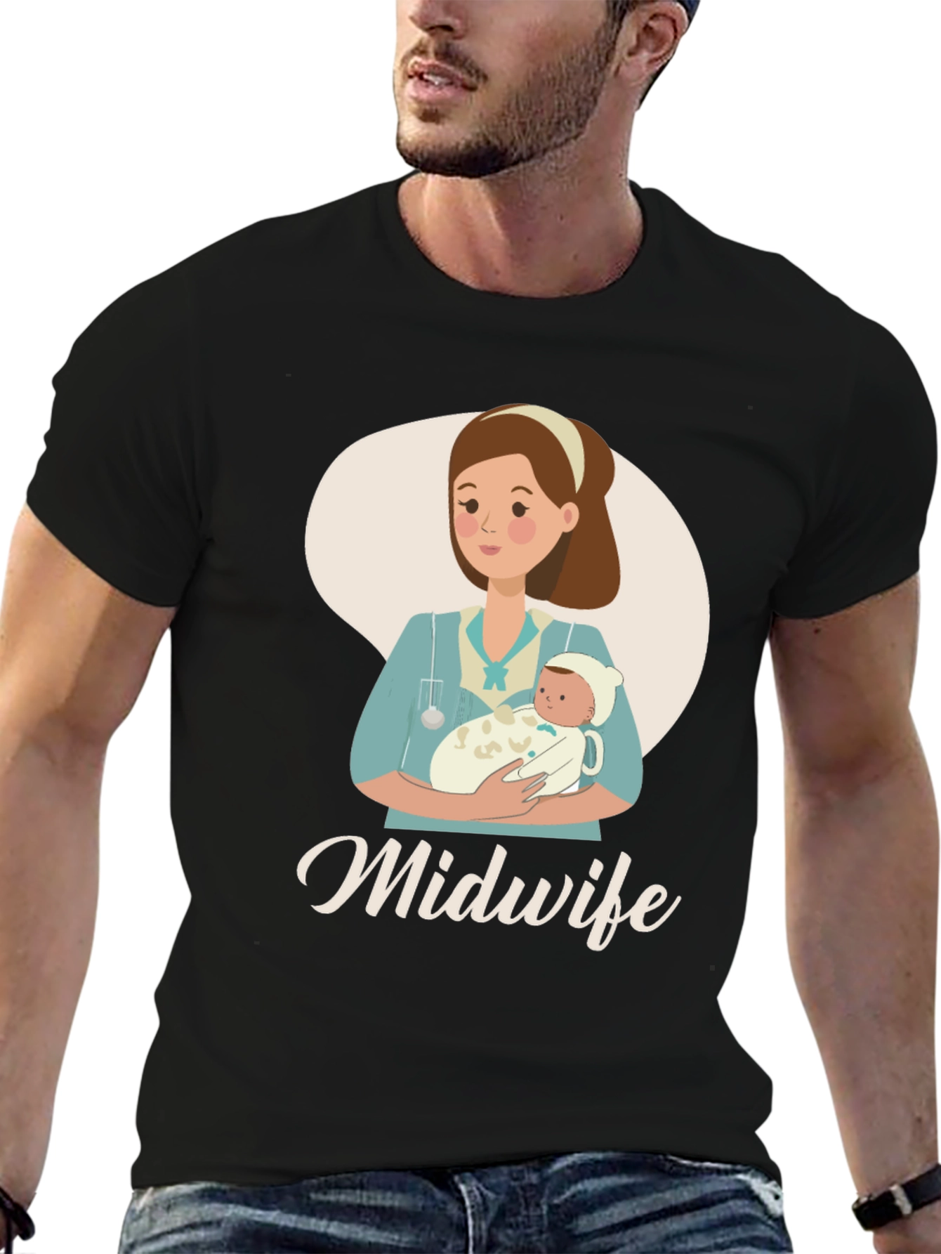 Midwife Graphic T-Shirt - Gift for Healthcare Providers