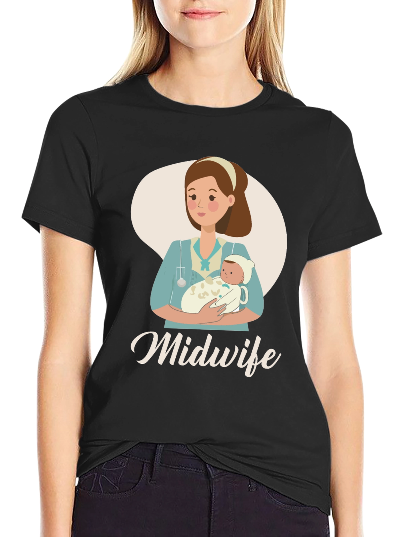 Midwife Graphic T-Shirt - Gift for Healthcare Providers