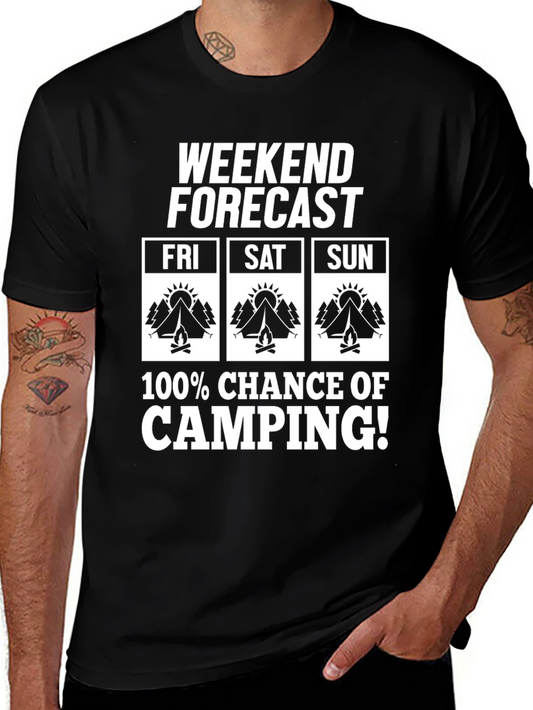Weekend Camping Forecast T-Shirt