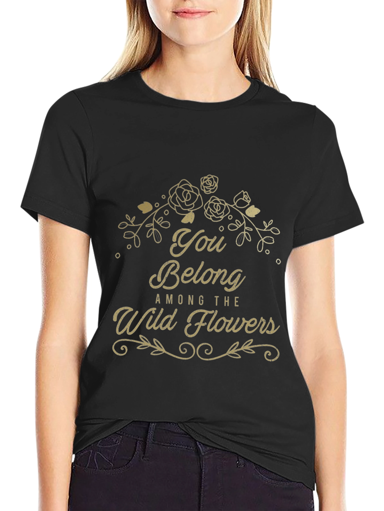Wildflower Graphic Tee - Stylish Comfort Fit