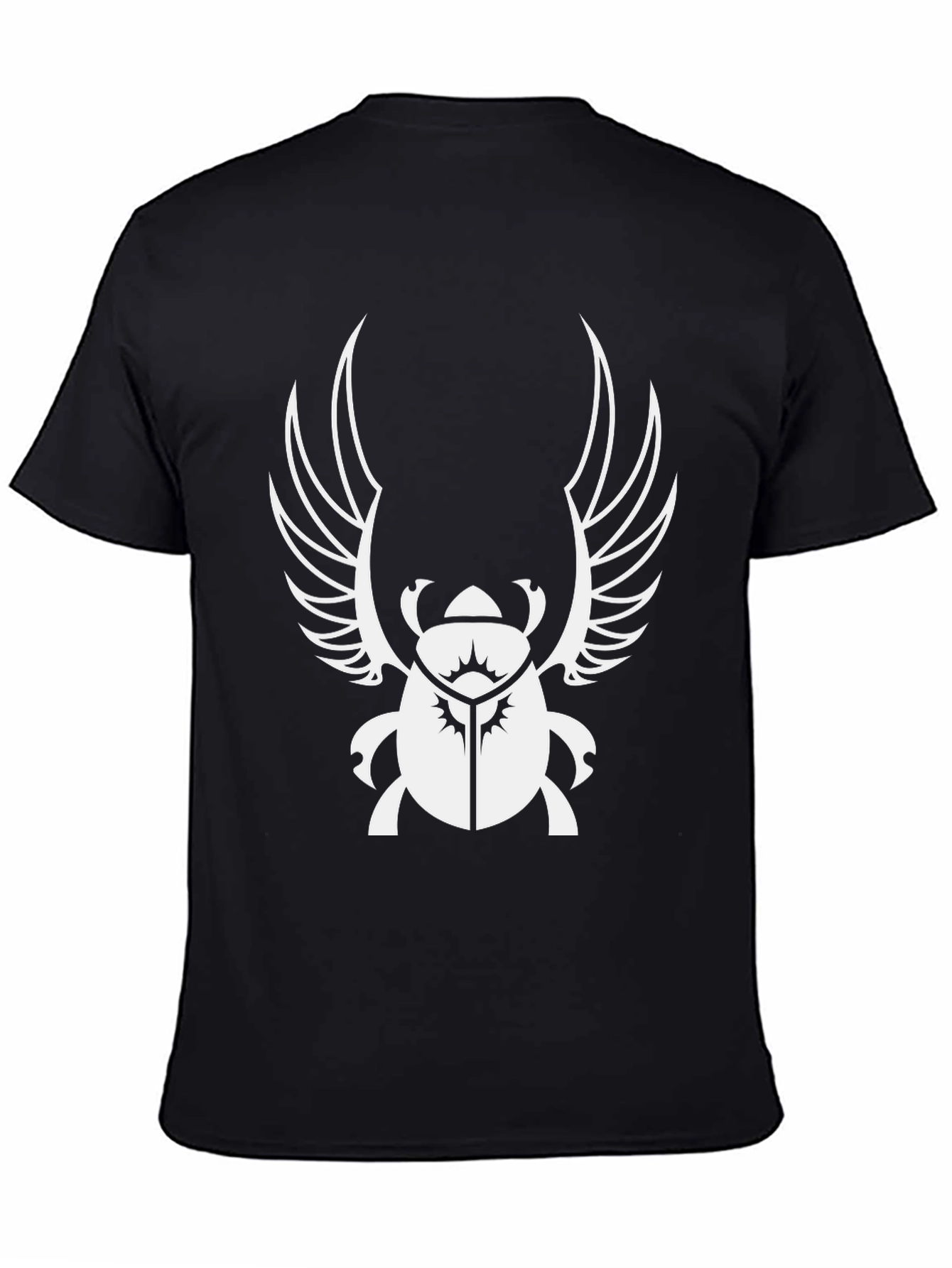 Egyptian Scarab Beetle Wings Black T-Shirt