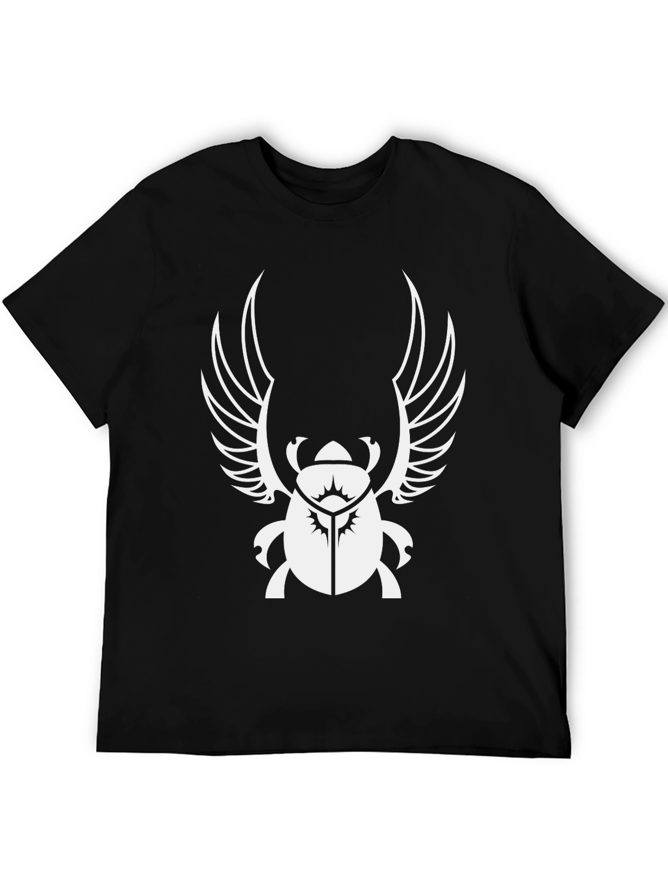 Egyptian Scarab Beetle Wings Black T-Shirt