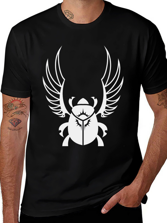Egyptian Scarab Beetle Wings Black T-Shirt