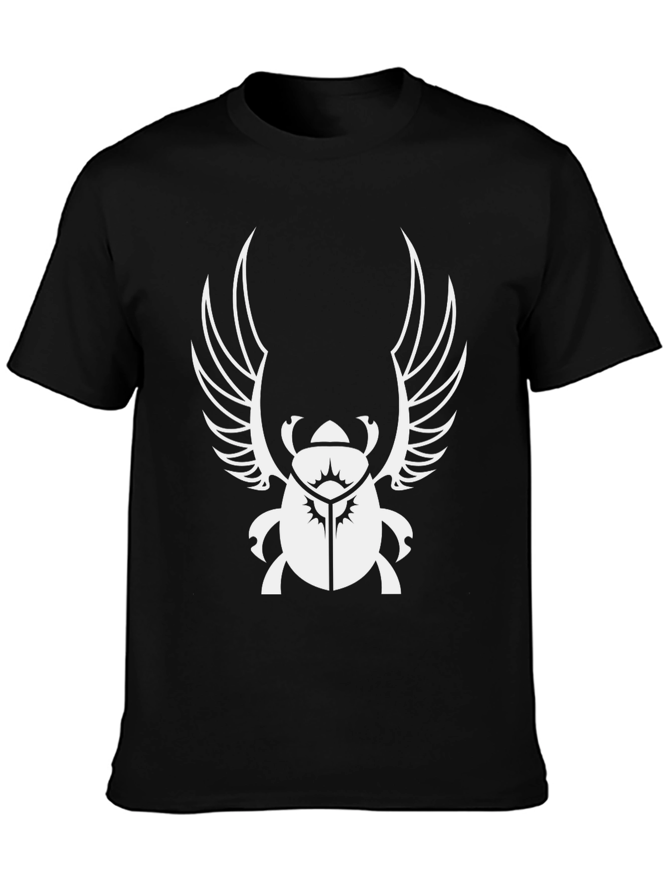 Egyptian Scarab Beetle Wings Black T-Shirt