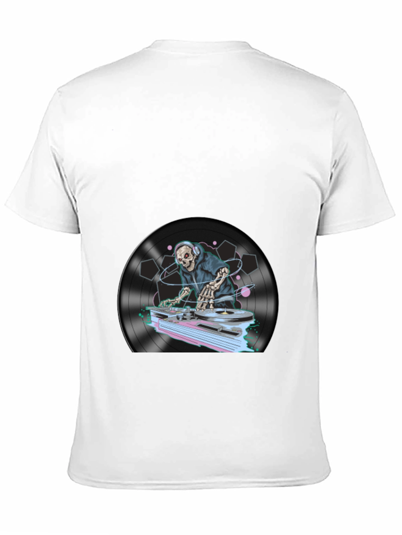 DJ Skeleton Graphic T-Shirt
