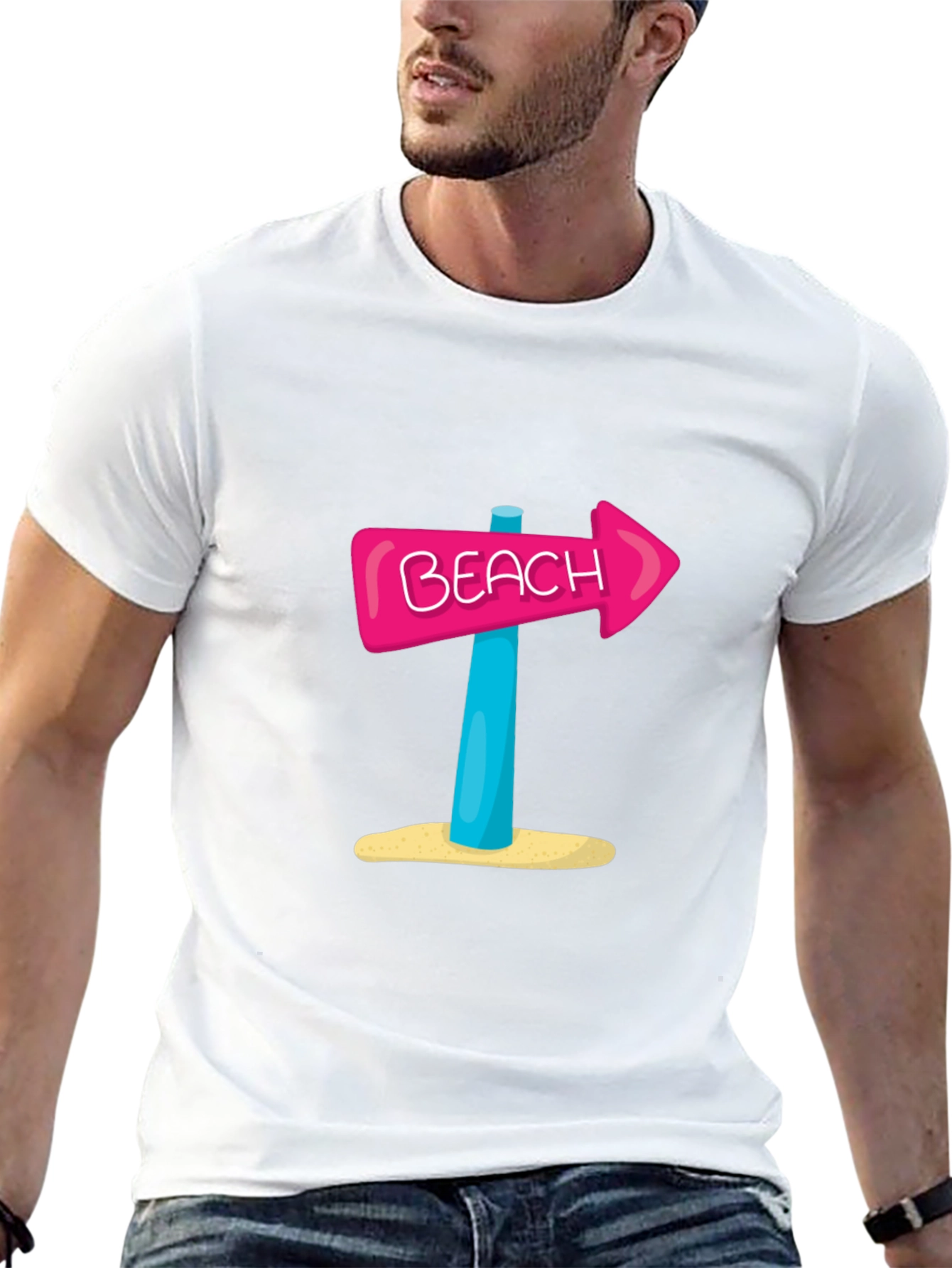 Beach Arrow Graphic T-Shirt - Summer Vibes