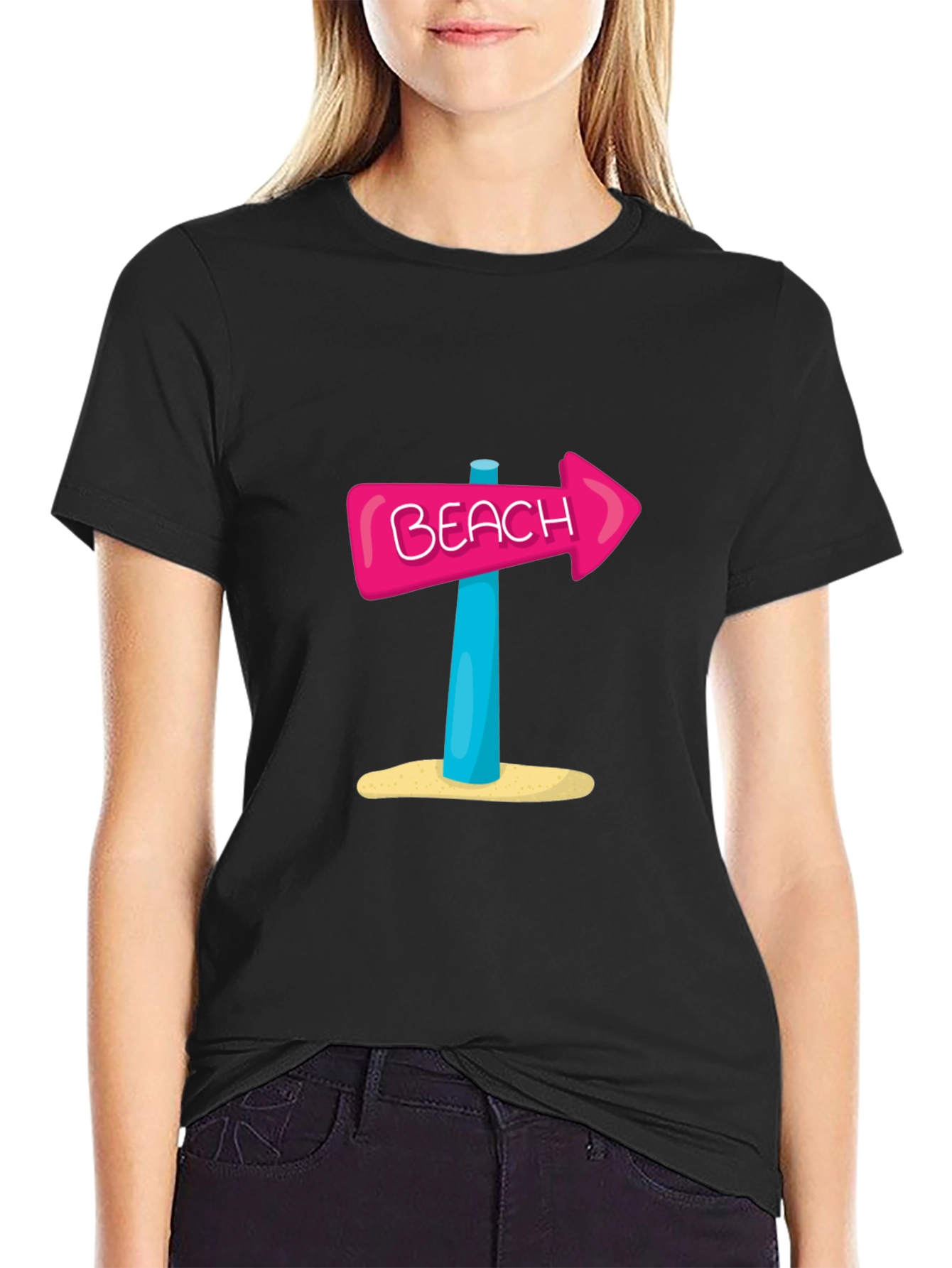 Beach Arrow Graphic T-Shirt - Summer Vibes