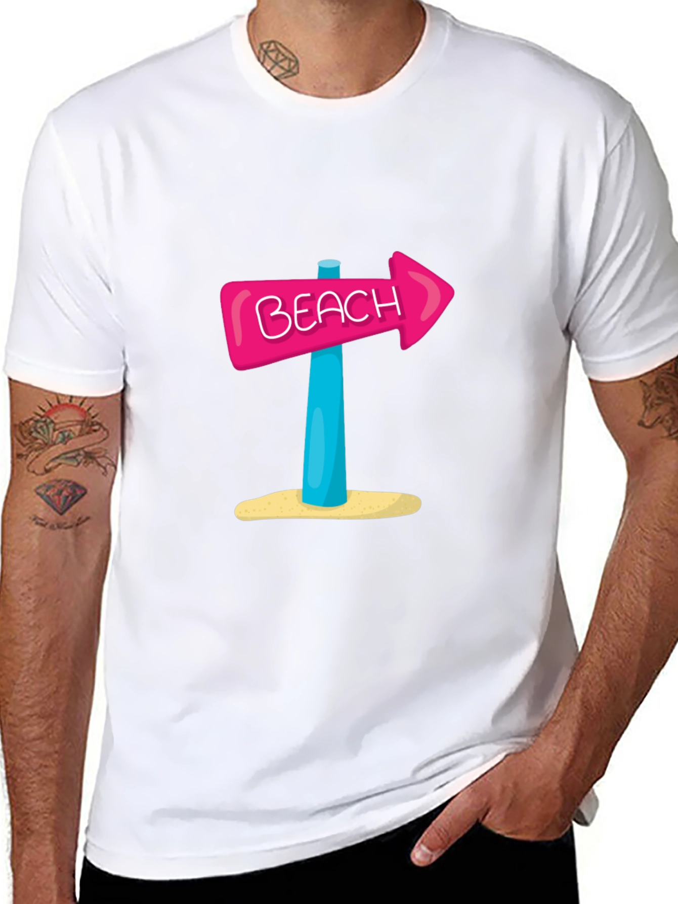 Beach Arrow Graphic T-Shirt - Summer Vibes