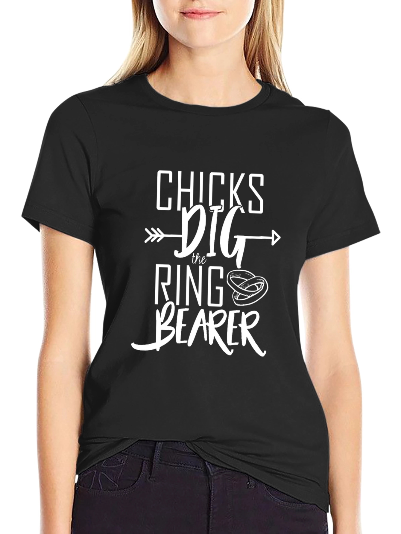 Chicks Dig The Ring Bearer Graphic T-Shirt