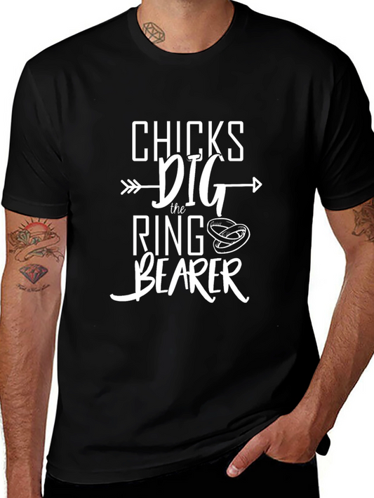 Chicks Dig The Ring Bearer Graphic T-Shirt